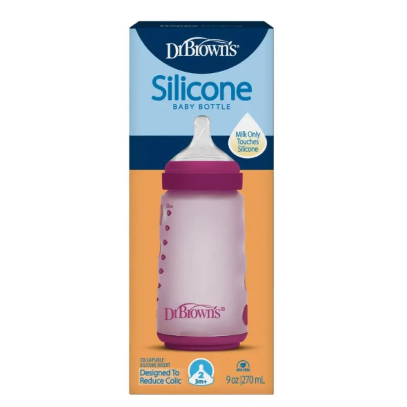 DR BROWNS SILIKONSKA WIDE NECK FLASICA 270ML WB91050 