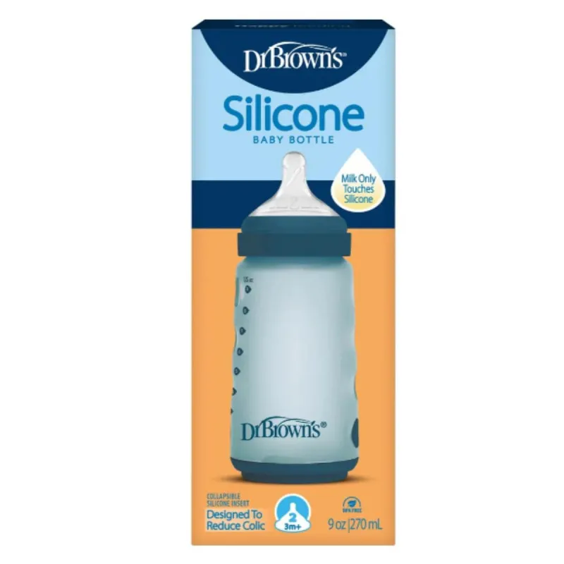 DR BROWNS SILIKONSKA WIDE NECK FLASICA 270ML WB91051 