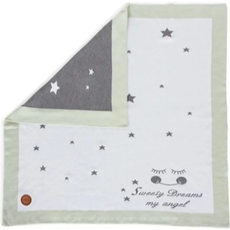 CEBA_BABY BEBI PREKRIVAC STARS MINT W-812-107-152-1 