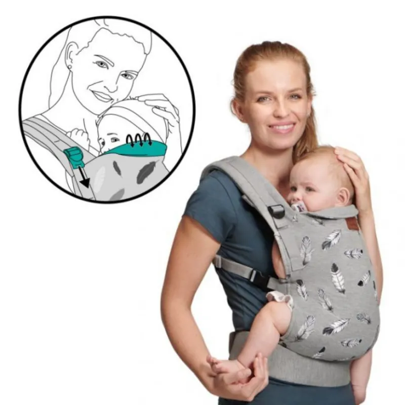 KINDERKRAFT NOSILJKA MILO GREY 28667