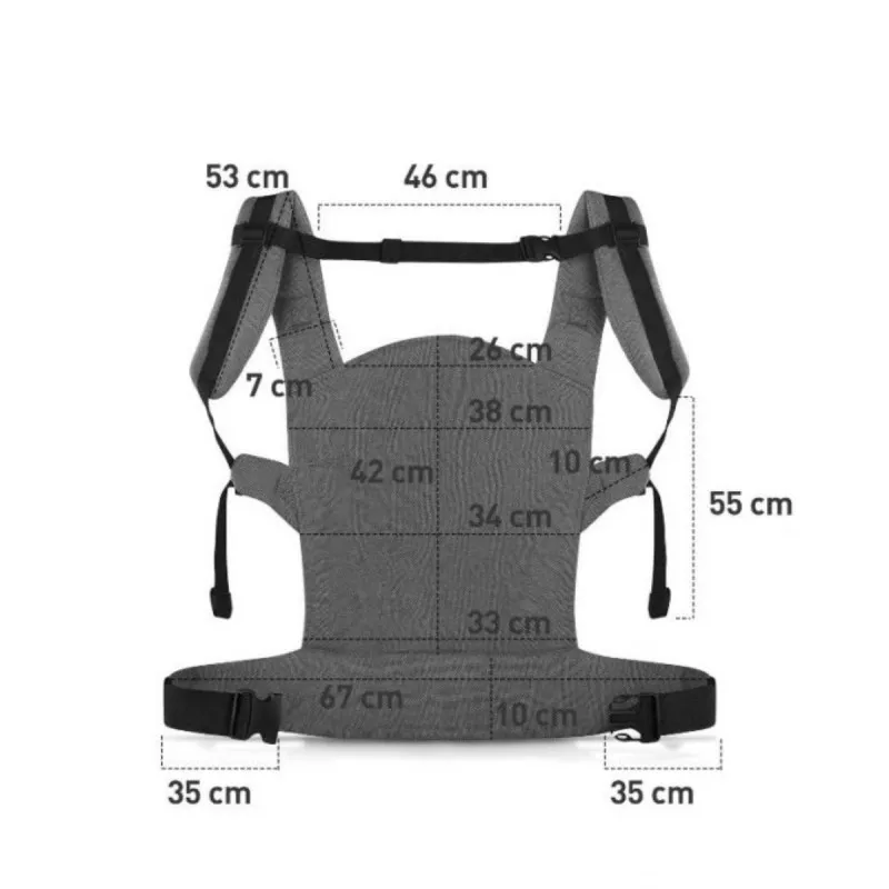 KINDERKRAFT NOSILJKA MILO GREY 28667