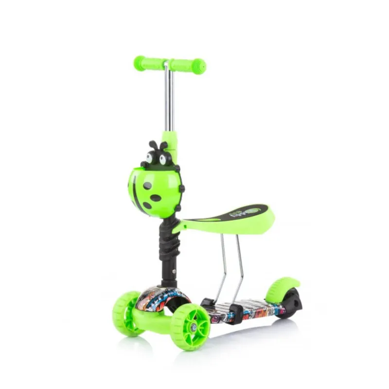 CHIPOLINO TROTINET KIDDY EVO W/HANDLE GREEN GRAFFITI DSKIEH022GG