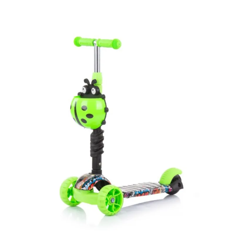 CHIPOLINO TROTINET KIDDY EVO W/HANDLE GREEN GRAFFITI DSKIEH022GG