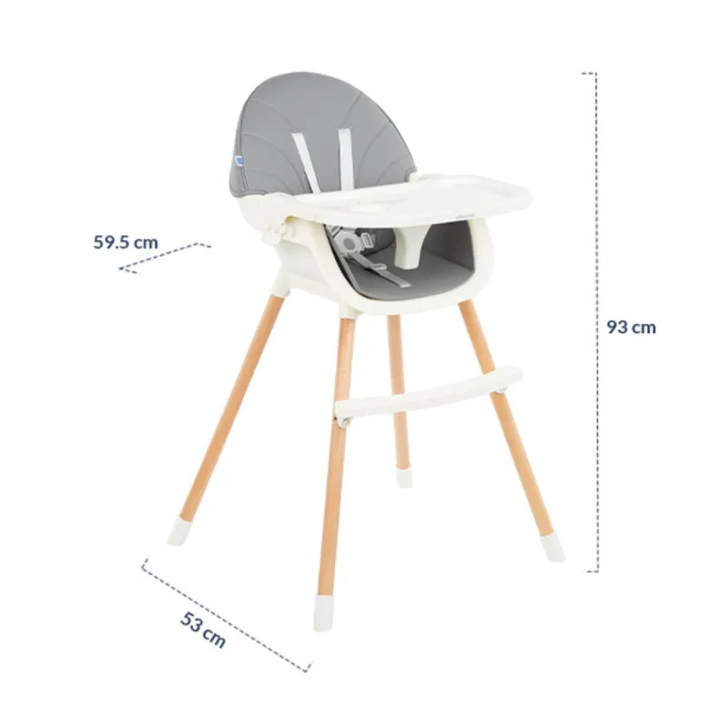 KIKKA BOO STOLICA ZA HRANJENJE NUTRI WOOD BEIGE 31004010118 