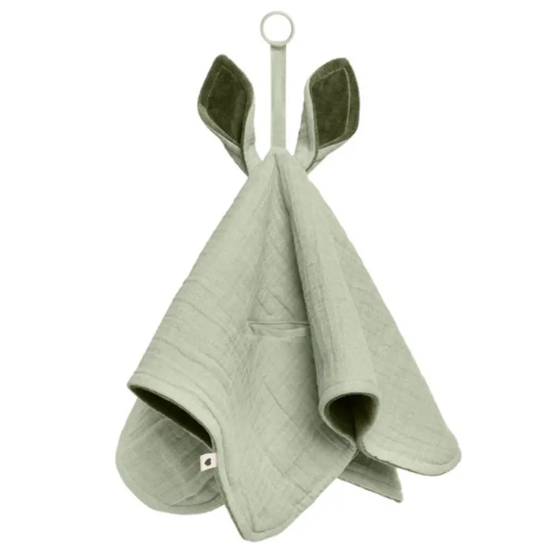 BIBS IGRACKA DEKICA SAGE MUSLIN/HUNTER GREEN PLUSH 9405250