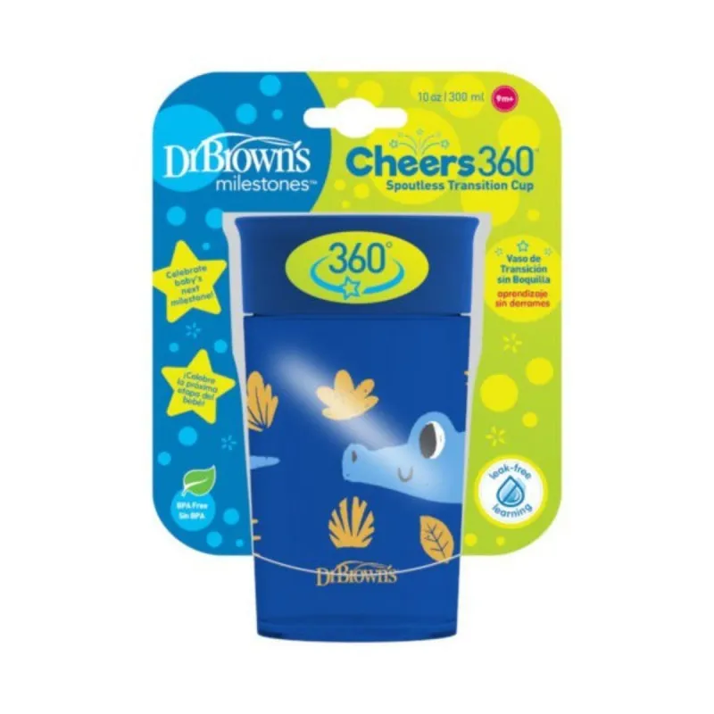 DR BROWNS SOLJA 360 STEPENI NO SPILL 300ML PLAVA TC01094