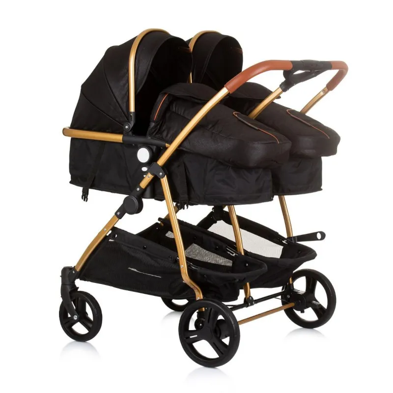 CHIPOLINO KOLICA DUO SMART OBSIDIAN/GOLD KBDS02401OG