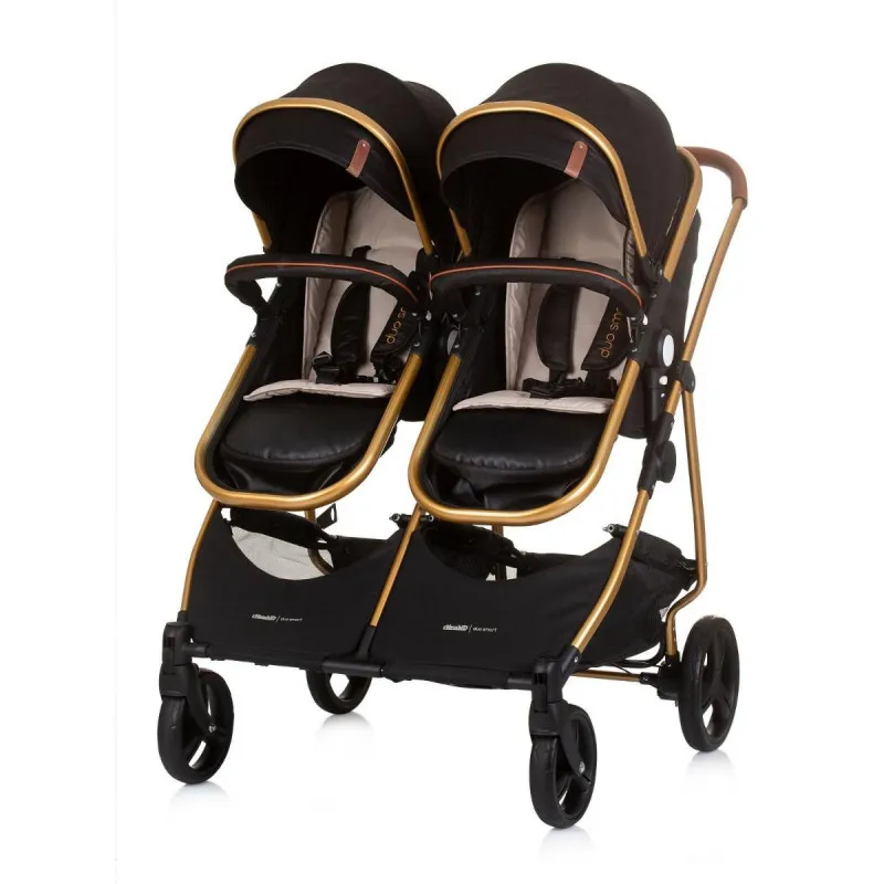 CHIPOLINO KOLICA DUO SMART OBSIDIAN/GOLD KBDS02401OG