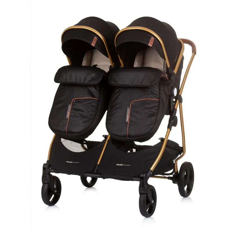 CHIPOLINO KOLICA DUO SMART OBSIDIAN/GOLD KBDS02401OG