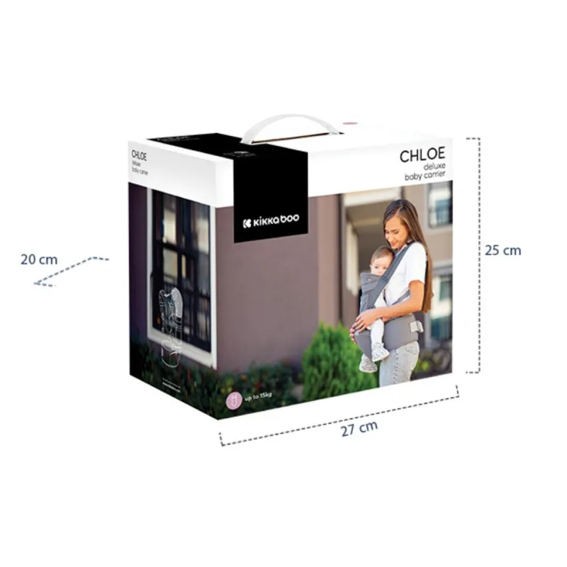 KIKKA BOO NOSILJKA KENGUR CHLOE MESH BLACK 2024 31108010070