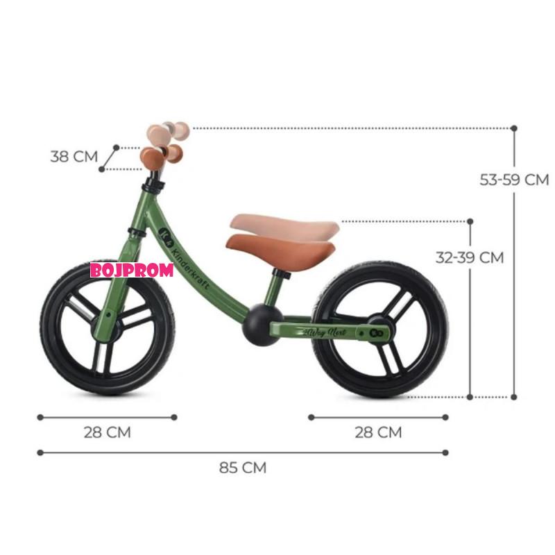 KINDERKRAFT BICIKL 2WAY NEXT LIGHT GREEN 38946 