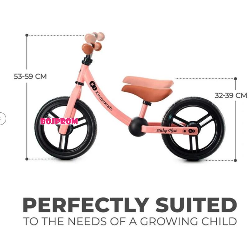 KINDERKRAFT BICIKL 2WAY NEXT ROSE PINK 38945 