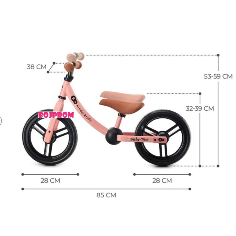 KINDERKRAFT BICIKL 2WAY NEXT ROSE PINK 38945 