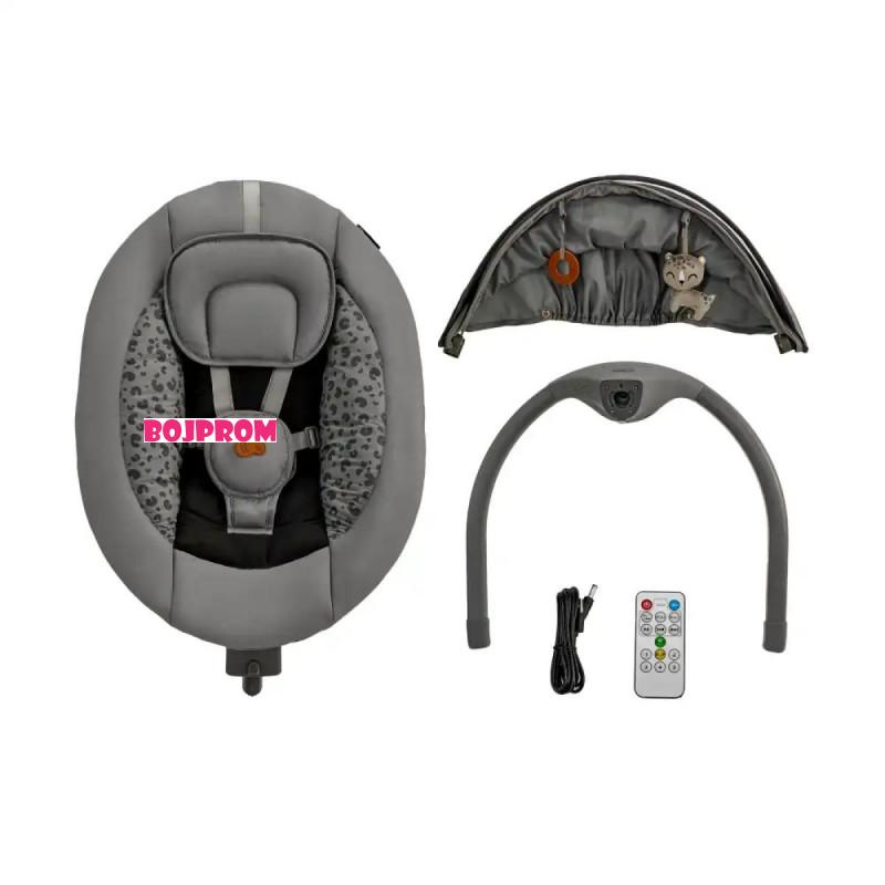 KINDERKRAFT NJANJALICA LUMI 2 DARK GREY 43213 