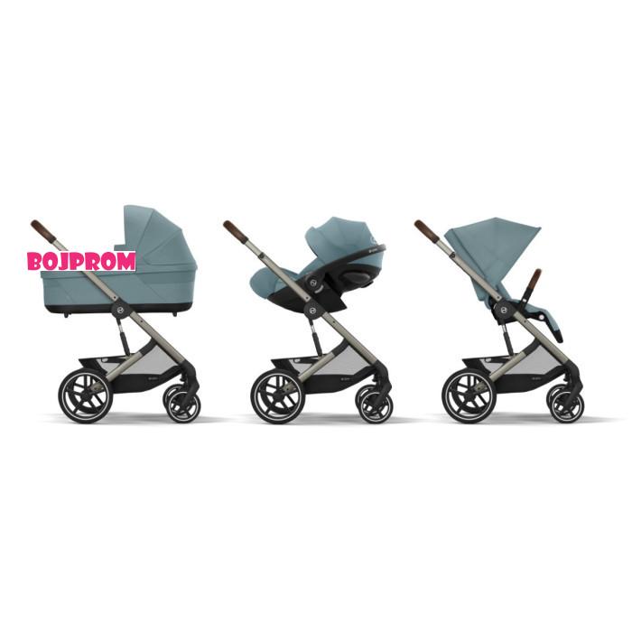 CYBEX KOLICA BALIOS 3U1 STORMY BLUE LIGHT I AUTOSJEDALICA CLOUD G I-SIZE PLUS STORMY BLUE 