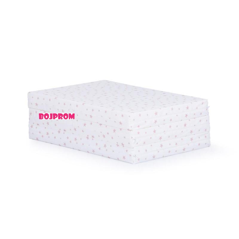 CHIPOLINO PREKLOPIVI DUSEK 60/120/6 WHITE/POWDER STARS MAT02209WHPD 
