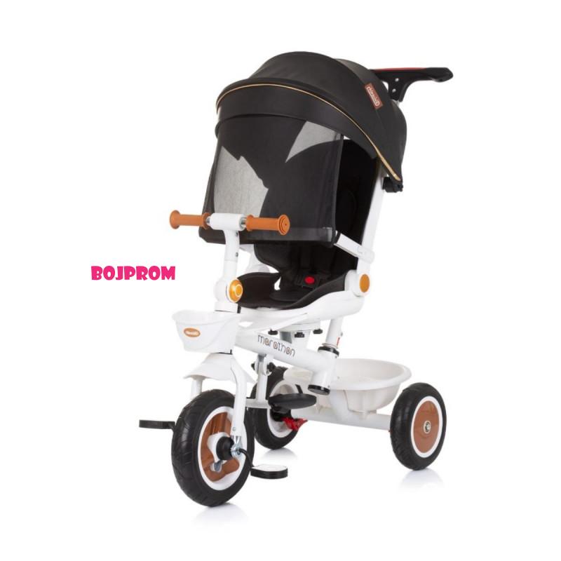 CHIPOLINO TRICIKL MARATHON BLACK/WHITE TRKMRT02402BW 