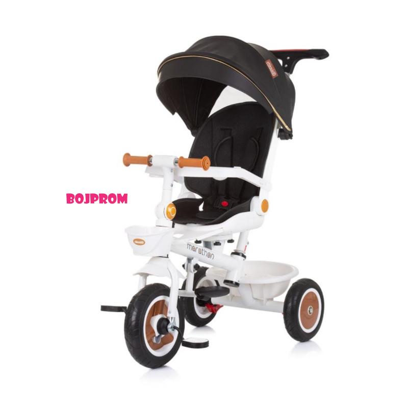 CHIPOLINO TRICIKL MARATHON BLACK/WHITE TRKMRT02402BW 