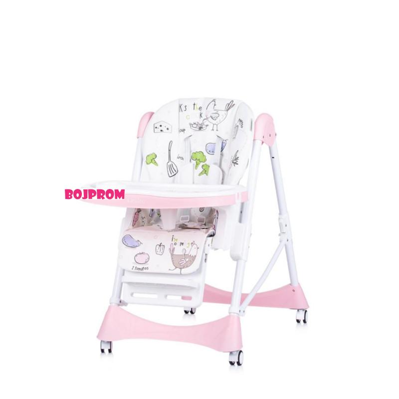 CHIPOLINO STOLICA ZA HRANJENJE BAMBINO ROSE WATER STHBM02306RW 