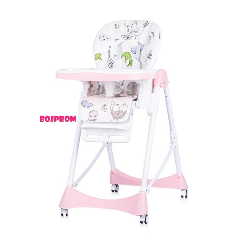 CHIPOLINO STOLICA ZA HRANJENJE BAMBINO ROSE WATER STHBM02306RW 