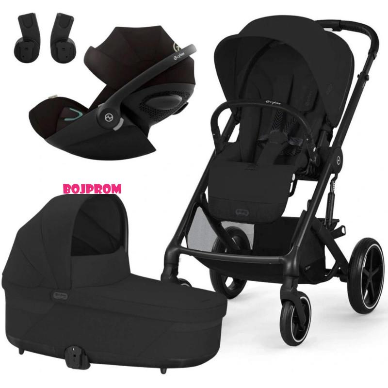 CYBEX KOLICA BALIOS 4U1 MOON BLACK (KOLICA,KORPA ,AUTOSJEDALICA CLOUD G I-SIZE, ADAPTERI) 