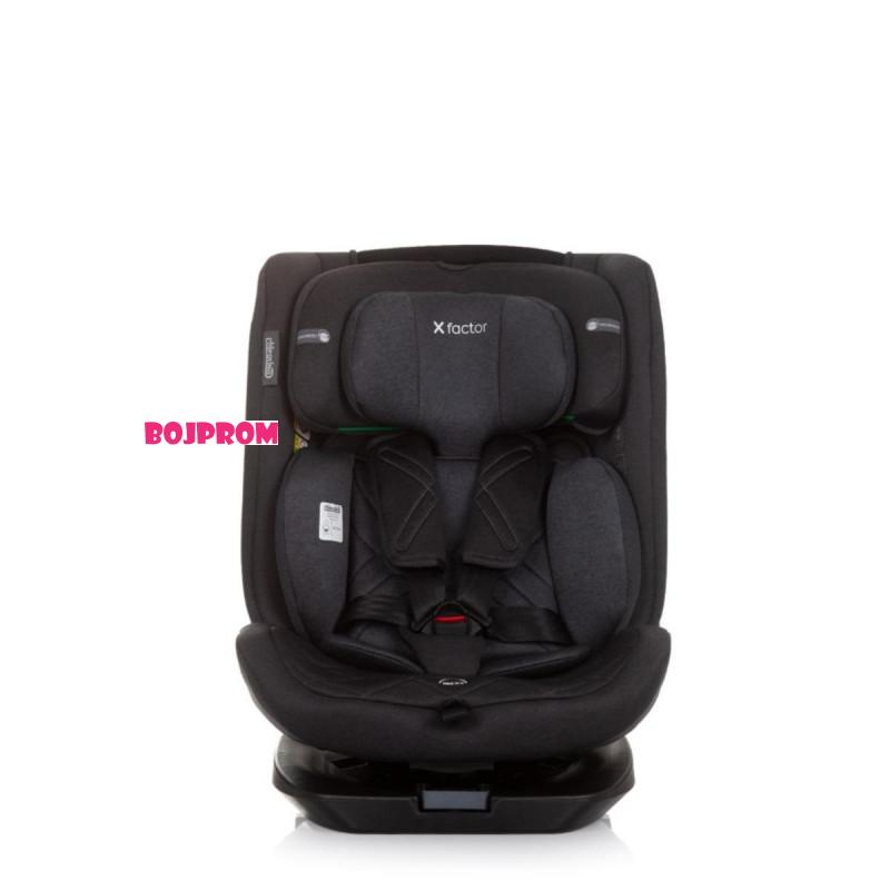 CHIPOLINO AUTOSJEDALICA X FACTOR I-SIZE 40-150CM ISOFIX 360 OBSIDIAN STKXF0241OB 