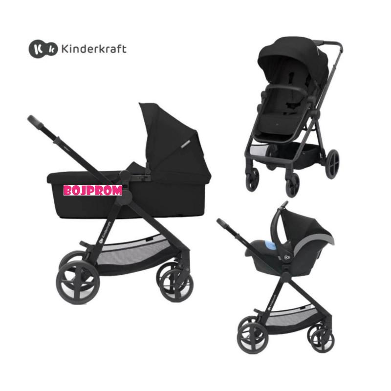 KINDERKRAFT KOLICA 3U1 NEWLY MINK PRO CLASSIC BLACK 43205 