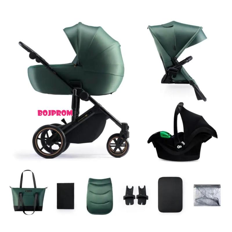 KINDERKRAFT KOLICA 3U1 PRIME 2 MINK PRO DARK GREEN 41236 
