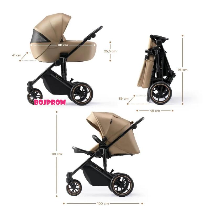 KINDERKRAFT KOLICA 3U1 PRIME 2 MINK PRO SANDROSE BEIGE 41237 