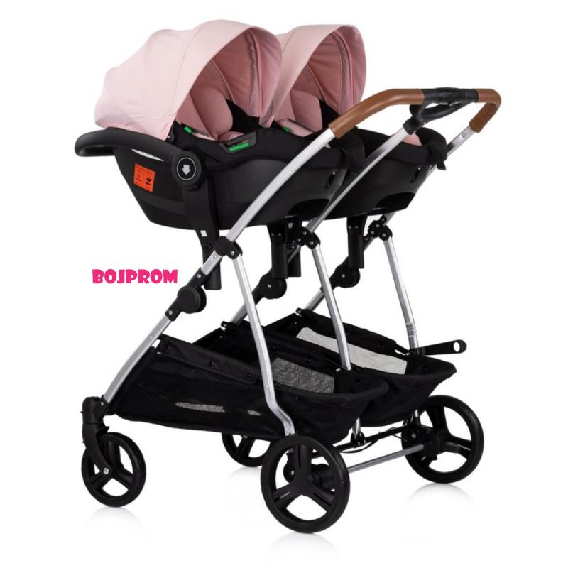 CHIPOLINO AUTOSJEDALICA DUO SMART PINK MARSHMELLOW STKDS0256PM 