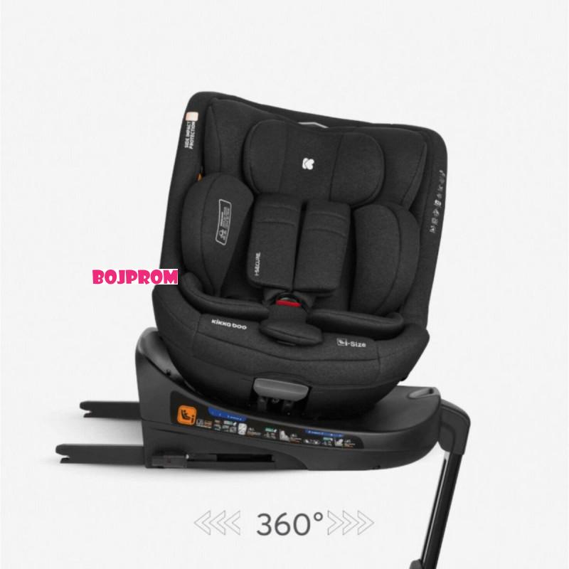 KIKKA BOO AUTOSJEDALICA I-SECURE I-SIZE BLACK 31002100073 