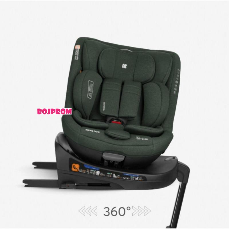 KIKKA BOO AUTOSJEDALICA I-SECURE I-SIZE ARMY GREEN 31002100076 