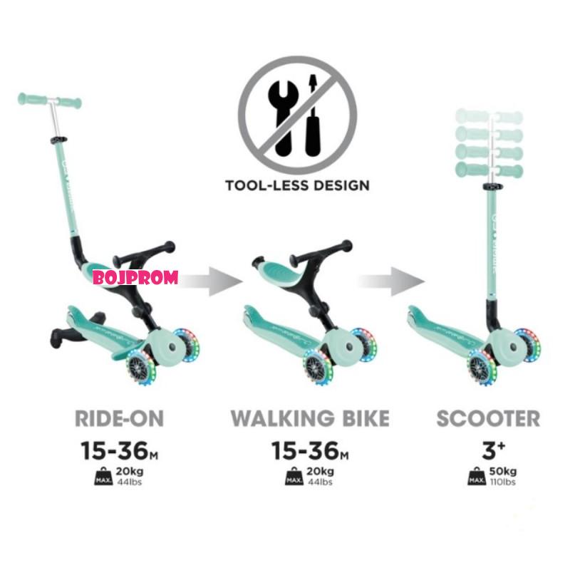 GLOBBER TROTINET GO UP ACTIVE LIGHTS 360 MINT NTGB0000749-206 