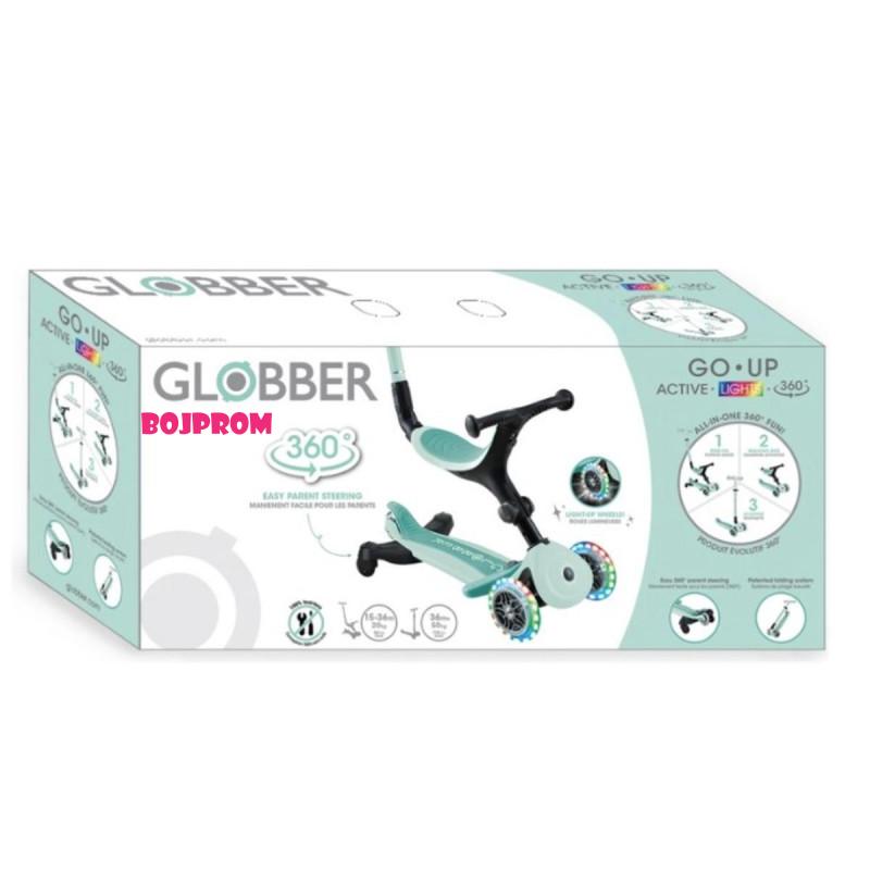 GLOBBER TROTINET GO UP ACTIVE LIGHTS 360 MINT NTGB0000749-206 