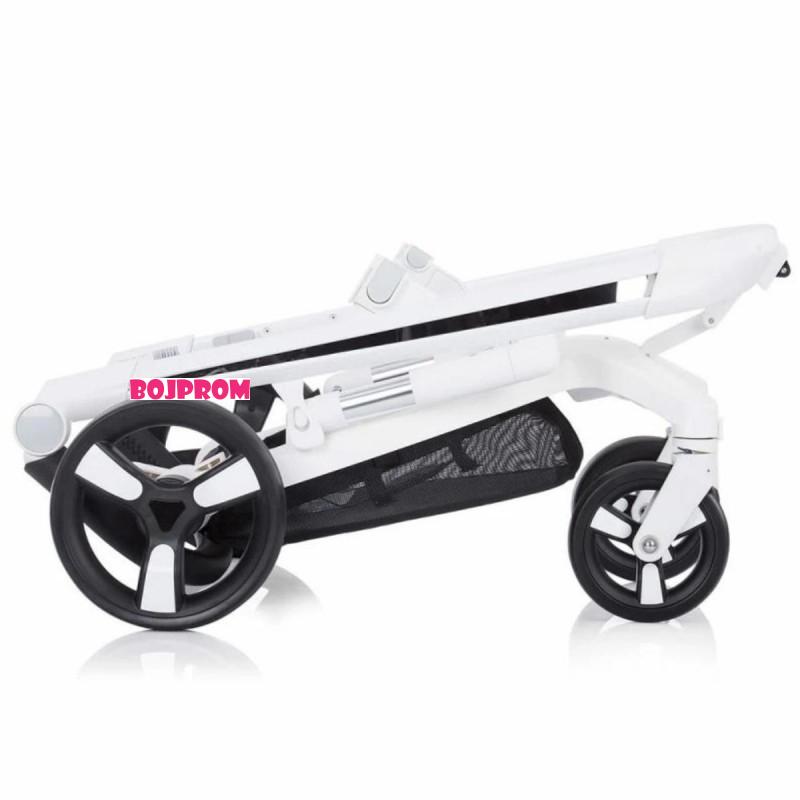 CHIPOLINO KOLICA ELECTRA WHITE FRAME SILVER 3U1 