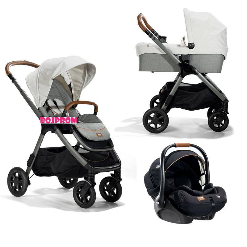 JOIE KOLICA FINITI 3U1 OYSTER, KORPA RAMBLE XL OYSTER I SJEDALICA I-LEVEL RECLINE ECLIPSE 