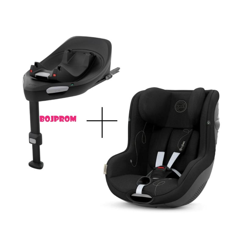 CYBEX AUTOSJEDALICA SIRONA G I-SIZE PLUS MOON BLACK I BAZA ZA AUTOSJEDALICU G BLACK 
