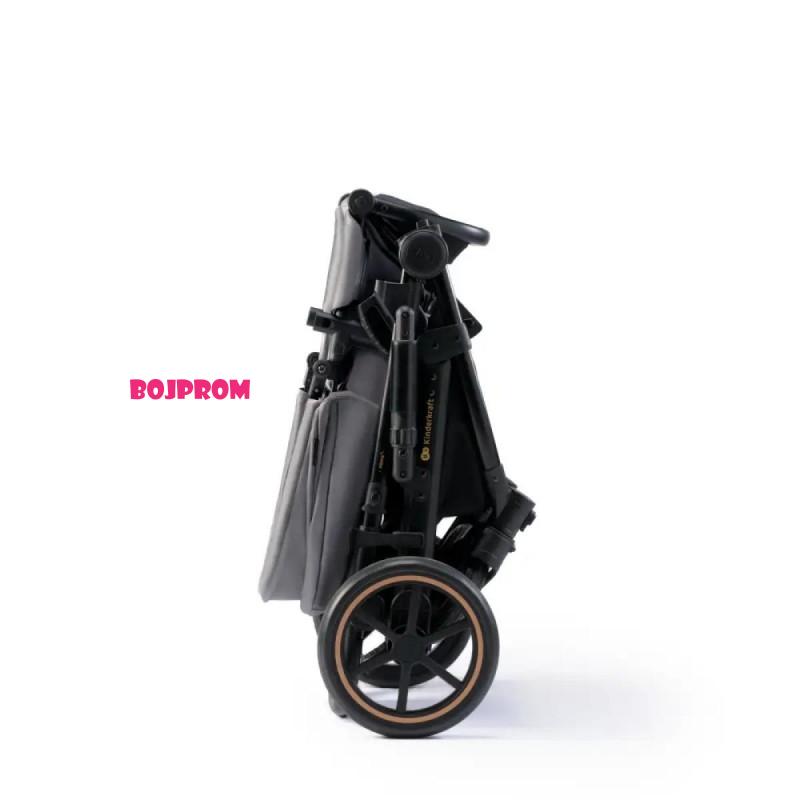 KINDERKRAFT KOLICA 3U1 PRIME 2 MINK PRO SHADOW GREY 41238 