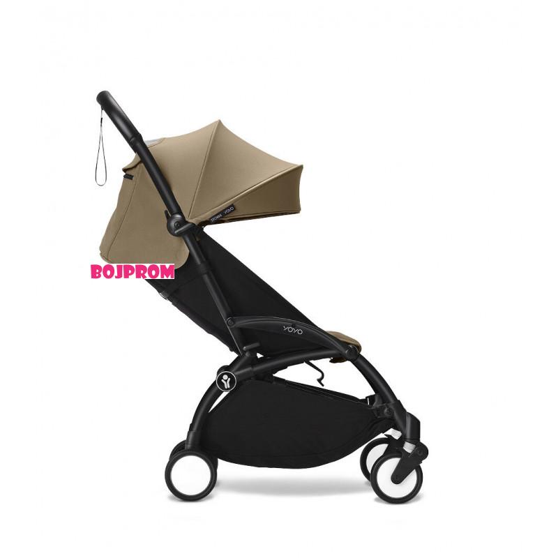 STOKKE YOYO3 SASIJA/KONSTRUKCIJA BLACK I SPORTSKO SJEDISTE 6+ COLOR PACK TOFFEE 