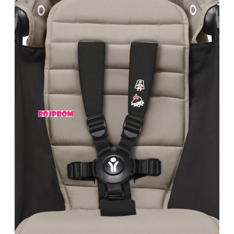 STOKKE YOYO3 SASIJA/KONSTRUKCIJA BLACK I SPORTSKO SJEDISTE 6+ COLOR PACK TAUPE 