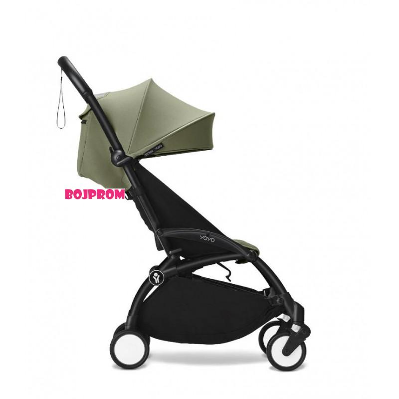 STOKKE YOYO3 SASIJA/KONSTRUKCIJA BLACK I SPORTSKO SJEDISTE 6+ COLOR PACK OLIVE 
