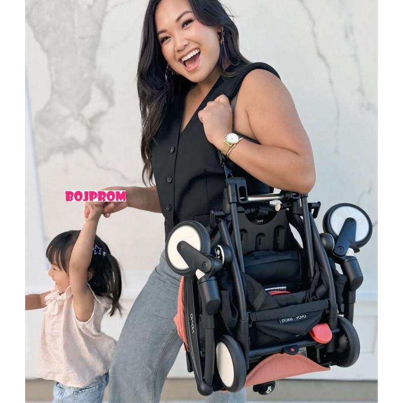 STOKKE YOYO3 SASIJA/KONSTRUKCIJA BLACK I SPORTSKO SJEDISTE 6+ COLOR PACK GINGER 