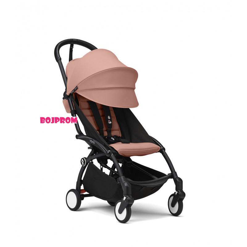 STOKKE YOYO3 SASIJA/KONSTRUKCIJA BLACK I SPORTSKO SJEDISTE 6+ COLOR PACK GINGER 