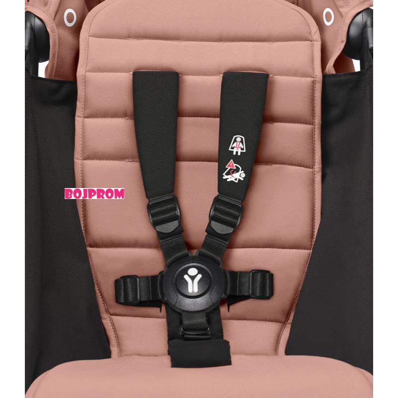 STOKKE YOYO3 SASIJA/KONSTRUKCIJA BLACK I SPORTSKO SJEDISTE 6+ COLOR PACK GINGER 