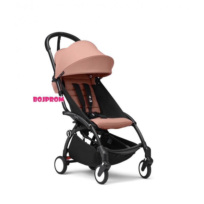 STOKKE YOYO3 SASIJA/KONSTRUKCIJA BLACK I SPORTSKO SJEDISTE 6+ COLOR PACK GINGER 