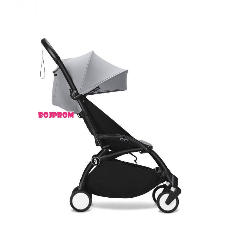 STOKKE YOYO3 SASIJA/KONSTRUKCIJA BLACK I SPORTSKO SJEDISTE 6+ COLOR PACK STONE 