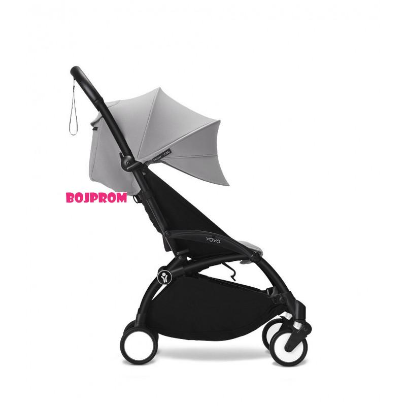 STOKKE YOYO3 SASIJA/KONSTRUKCIJA BLACK I SPORTSKO SJEDISTE 6+ COLOR PACK STONE 