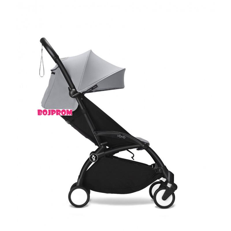 STOKKE YOYO3 SASIJA/KONSTRUKCIJA BLACK I SPORTSKO SJEDISTE 6+ COLOR PACK STONE 