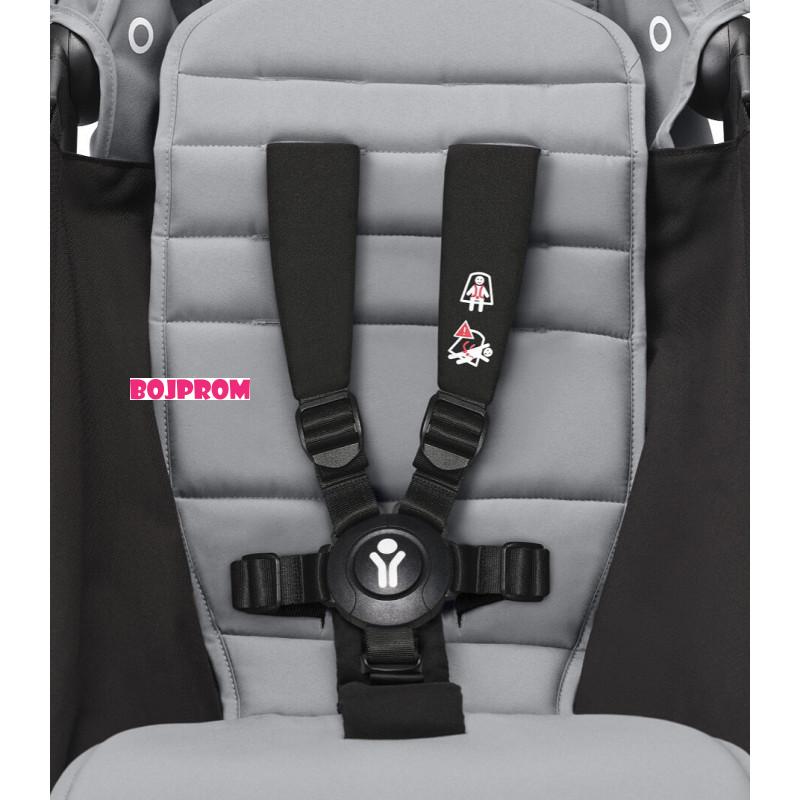 STOKKE YOYO3 SASIJA/KONSTRUKCIJA BLACK I SPORTSKO SJEDISTE 6+ COLOR PACK STONE 