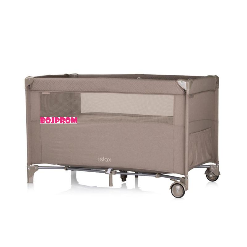 CHIPOLINO VIKEND KREVET RELAX TIRAMISU LINEN KOSIRE253TR